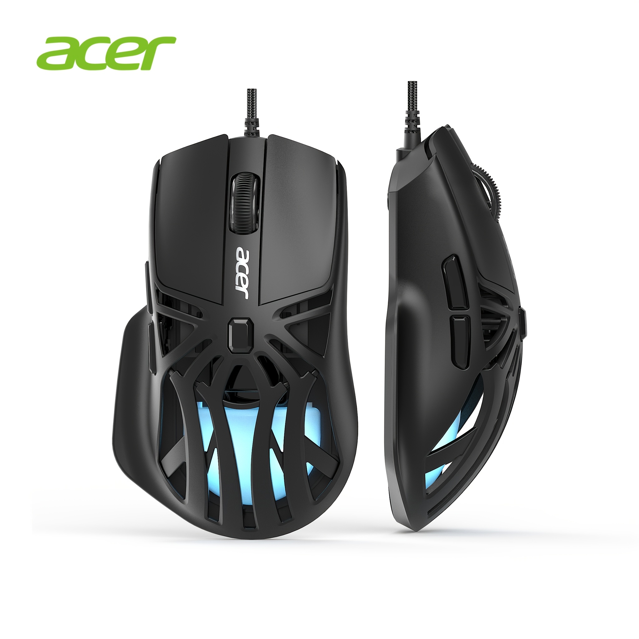 Mouse da gioco cablato , design a 6 pulsanti, DPI…