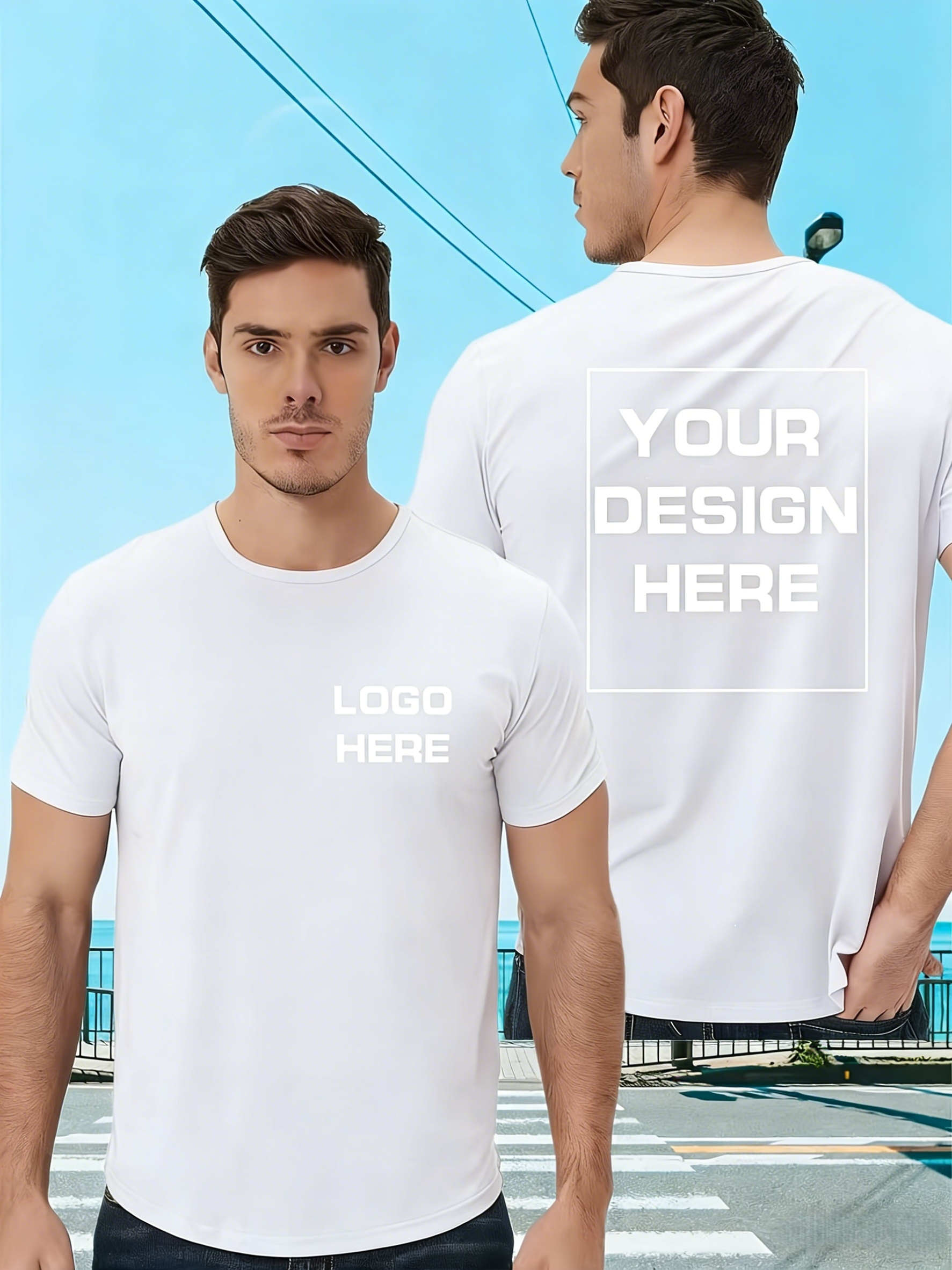 T-shirt personalizzata da uomo. Adatta per attività di team…