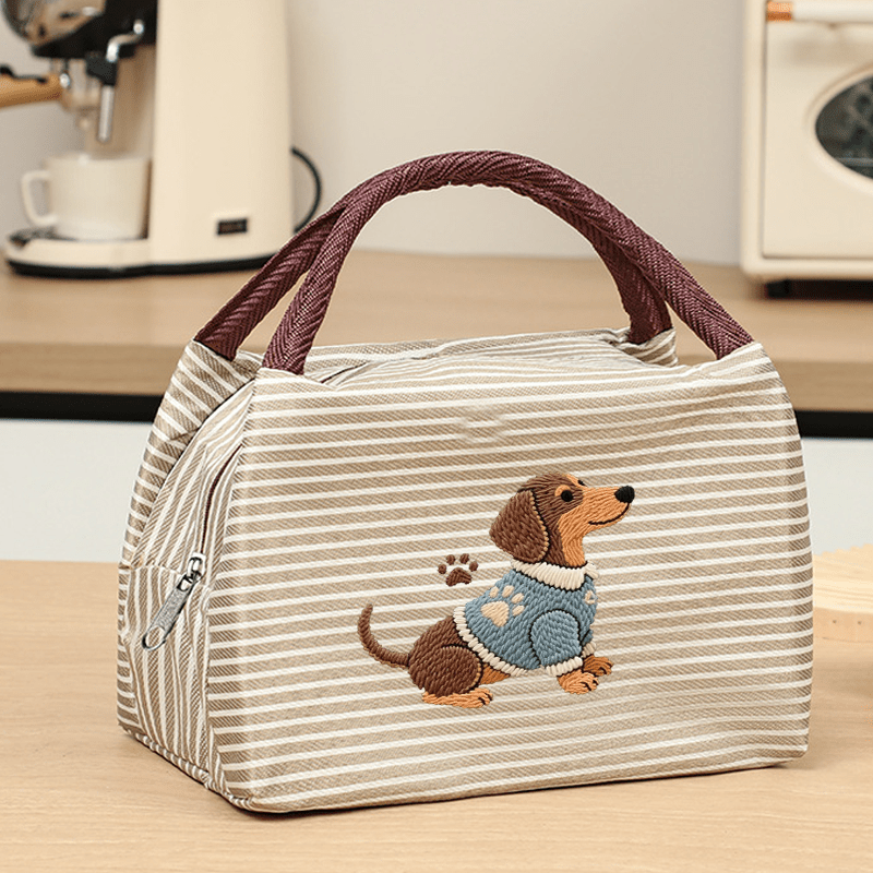 Borsa a righe squisita con strisce multicolore e stampe di…