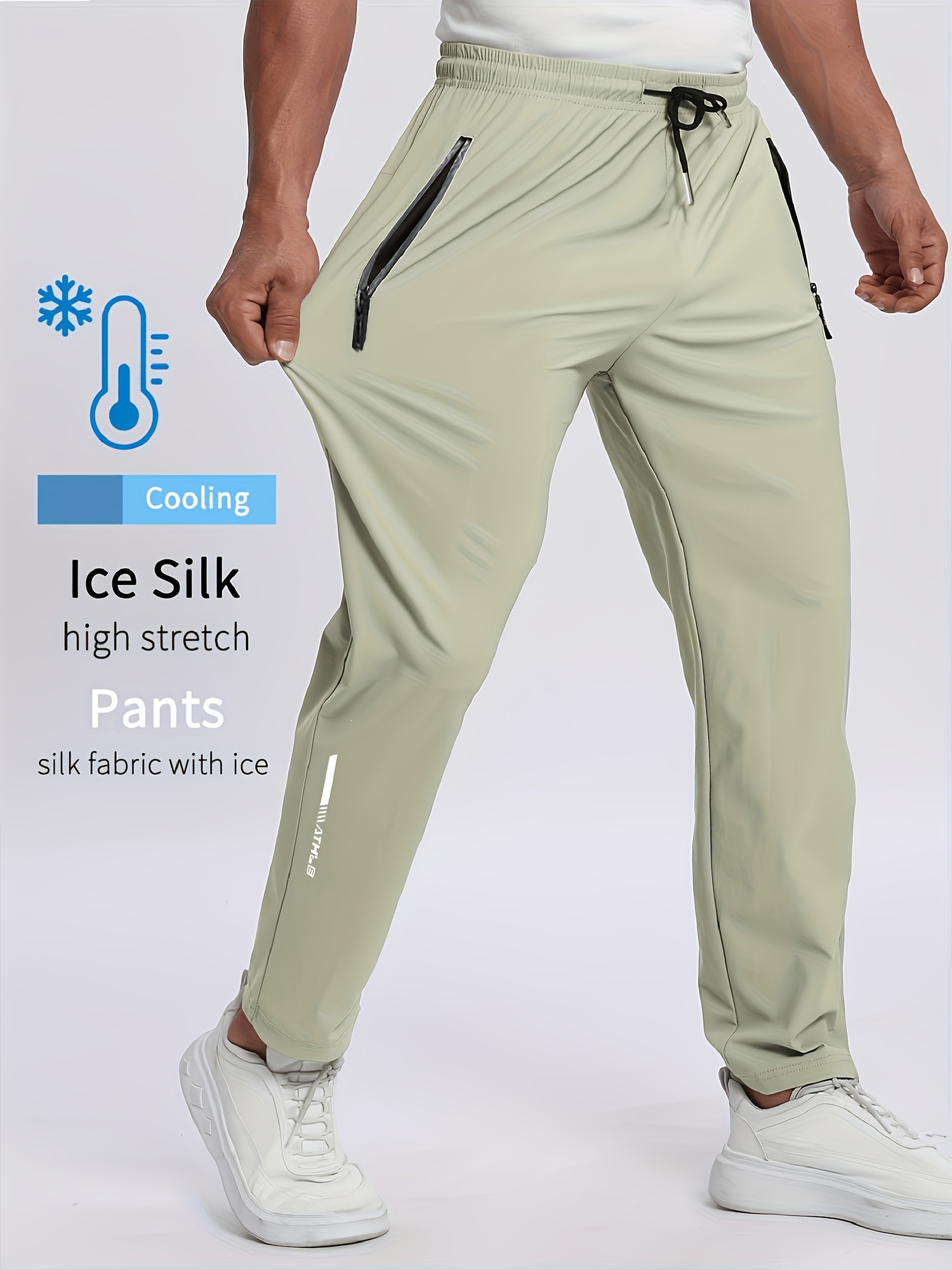 Pantaloni sportivi estivi leggeri e traspiranti da uomo - Stampa…