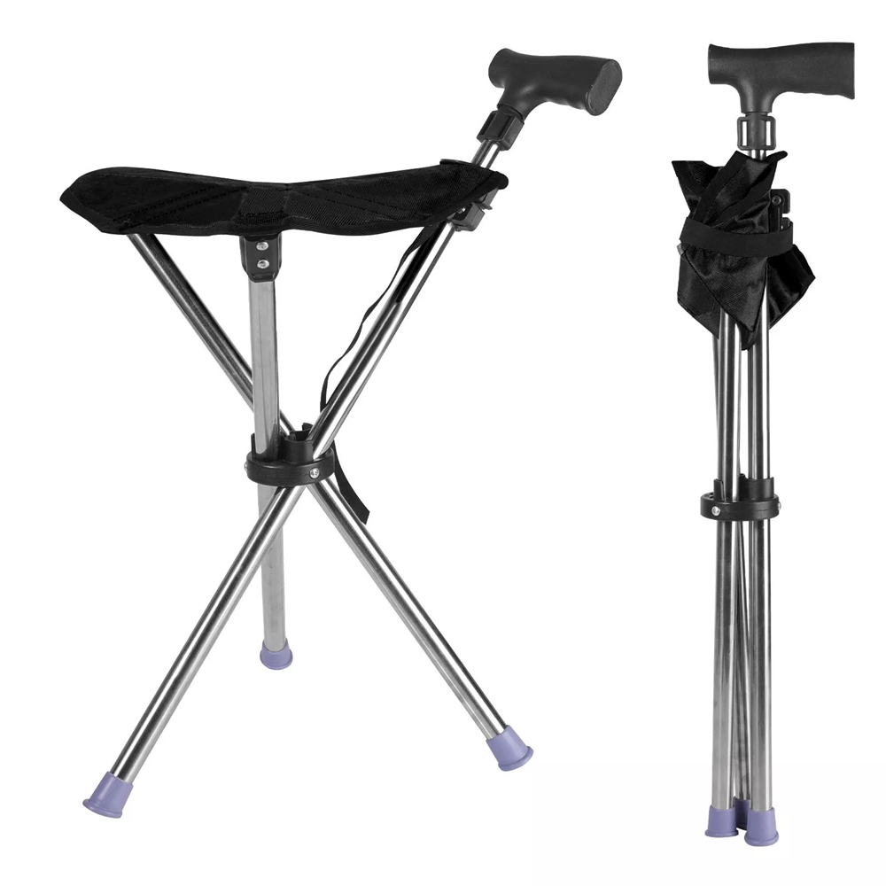 Bastone da passeggio con cuscino, leggero e portatile, lunghezza…