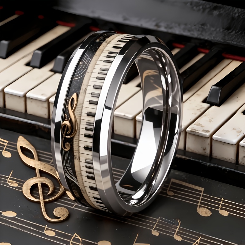 Anello Vintage con Note di Pianoforte, Lusso Artistico Leggero…
