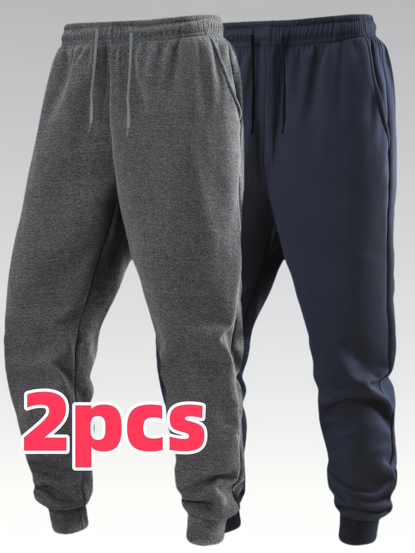 Pantaloni Jogger da Uomo 2 Pezzi – Pantaloni Sportivi Casual con…
