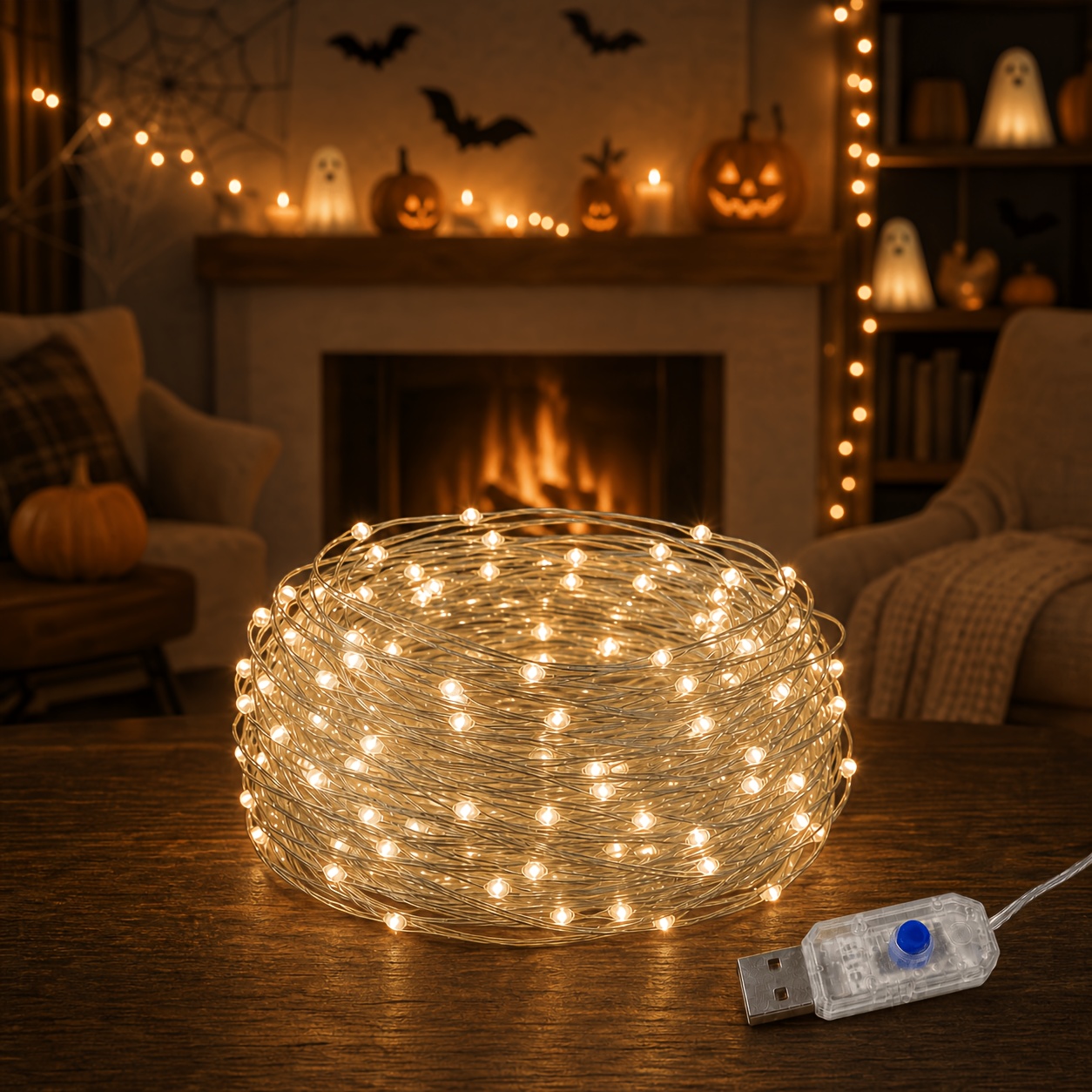 1 pz 10M/32.81Ft 100 LED Luci Stringa da Interno, Alimentazione…