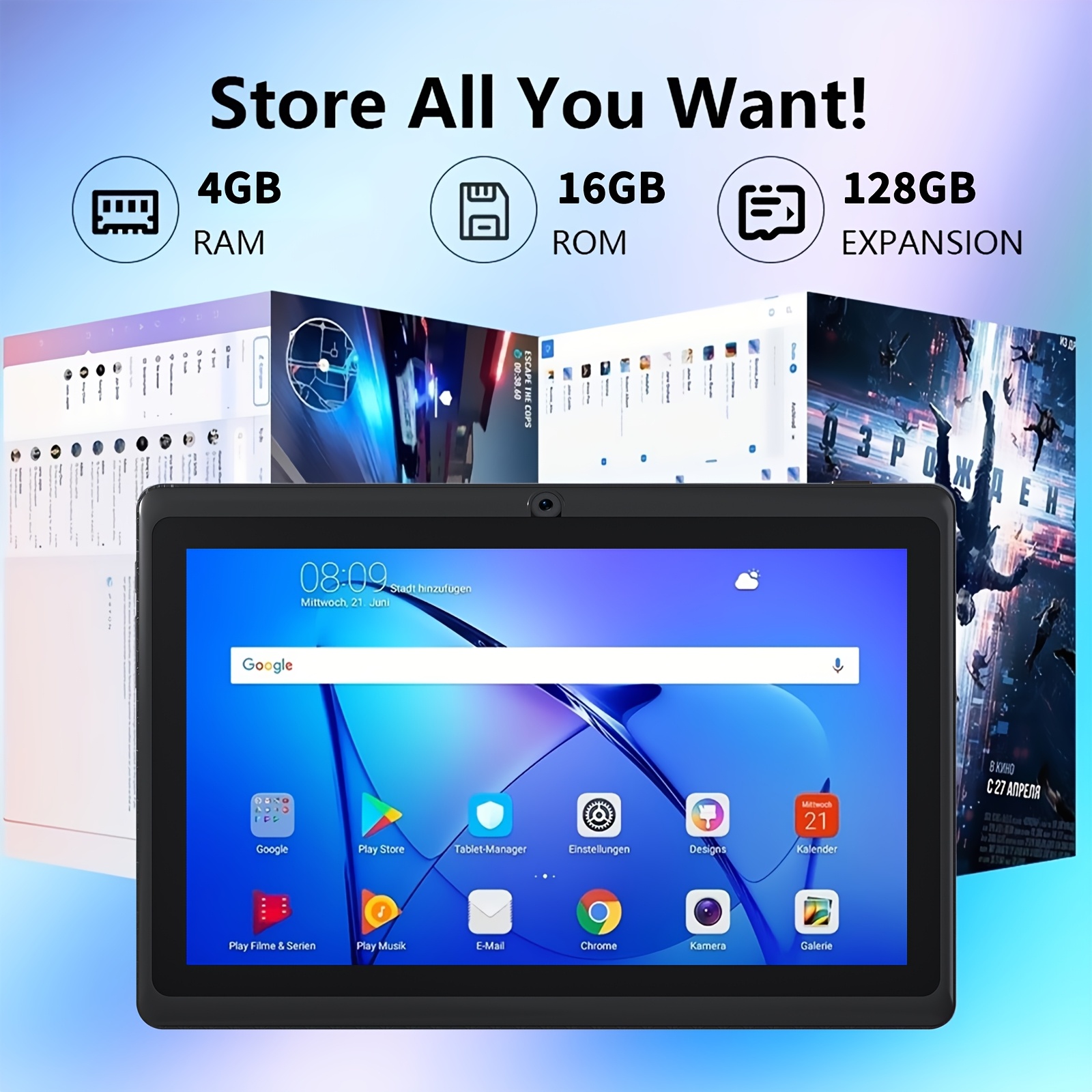 Nuovo Tablet 7 pollici 2026, Sistema Android 14, 4GB (2+2GB) di…