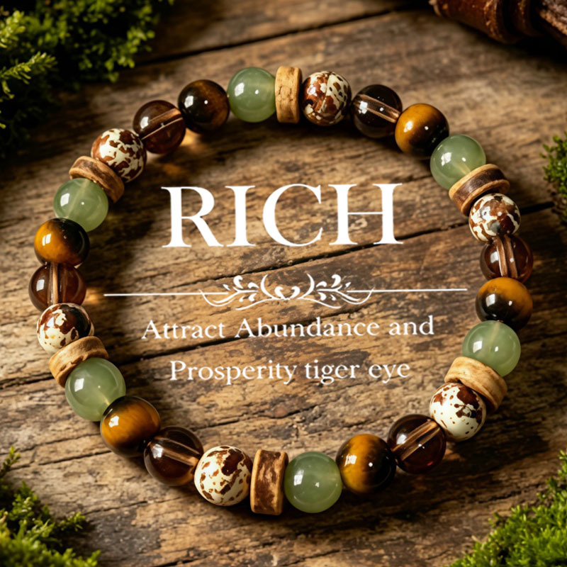Bracciale bohémien fatto a mano con perle naturali, occhio di…