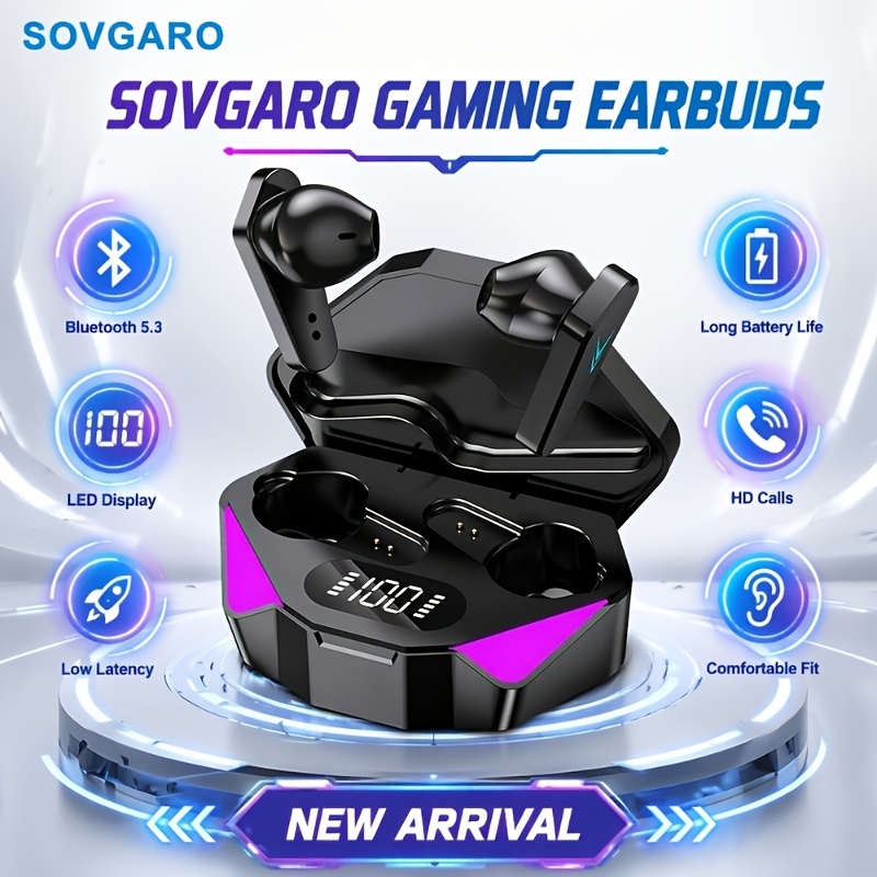 Cuffie da gioco Bluetooth SOVGARO Evil Eye Black Square Box, con…