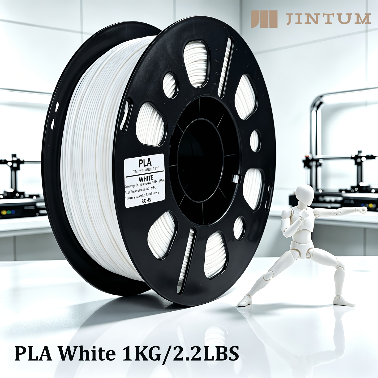 Filamento PLA per Stampante 3D JINTUM, Multicolore, 1kg/2.2lbs…