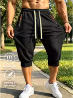 Pantaloni Jogger Corti Estivi da Uomo Leggeri e Traspiranti con…