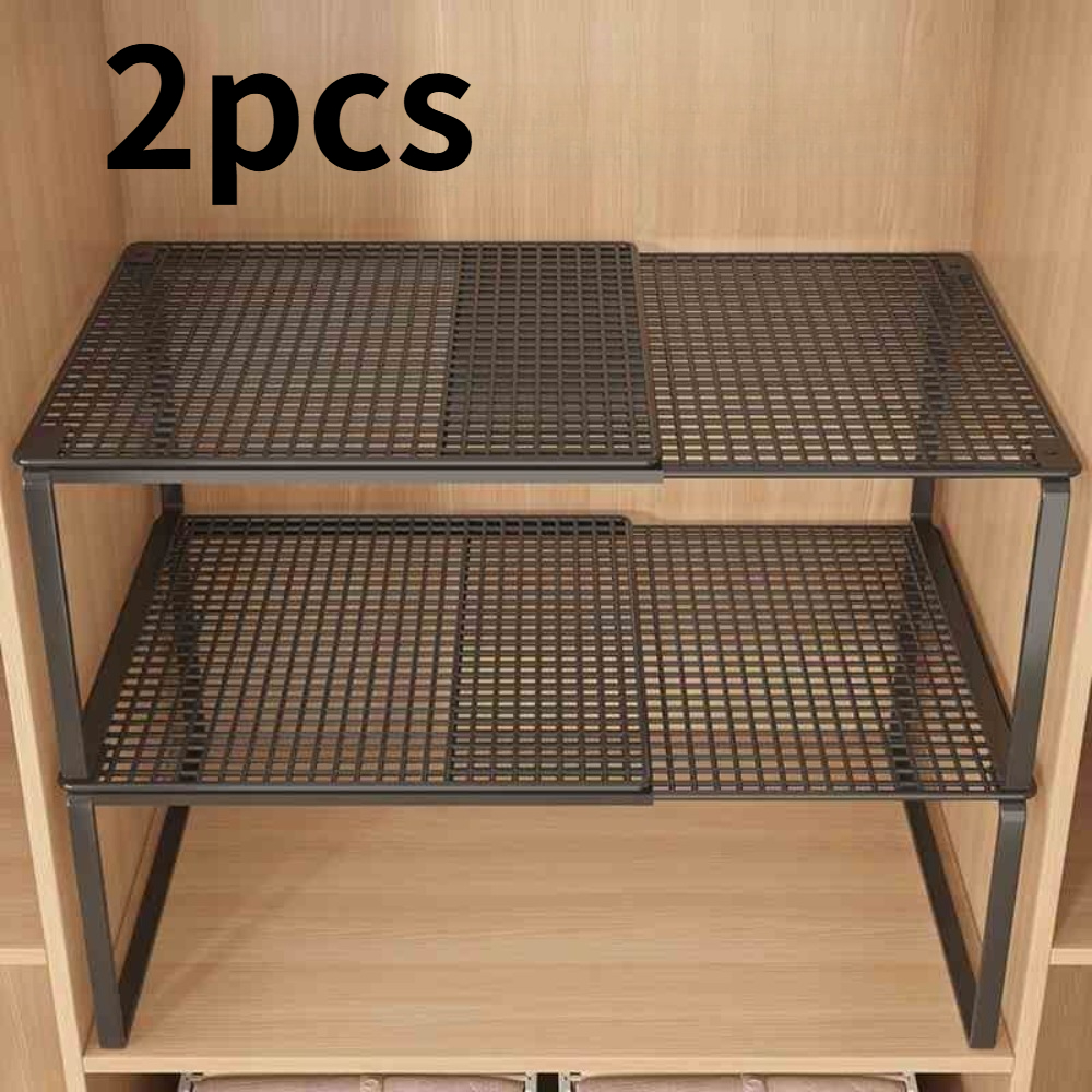 Set da 2 pezzi, organizer retrattile per armadio multiuso…