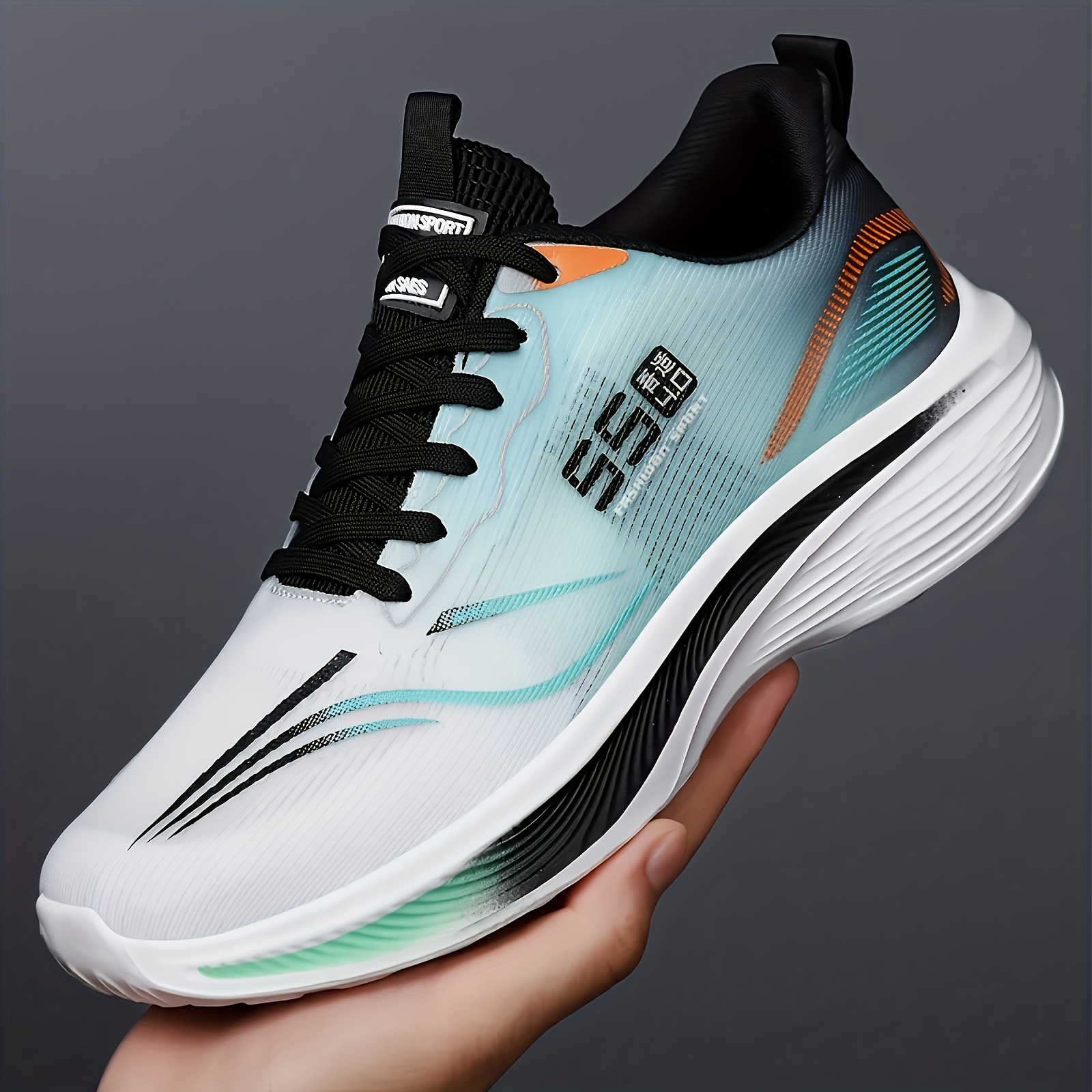 Sneakers casual da uomo, scarpe da corsa traspiranti in mesh con…