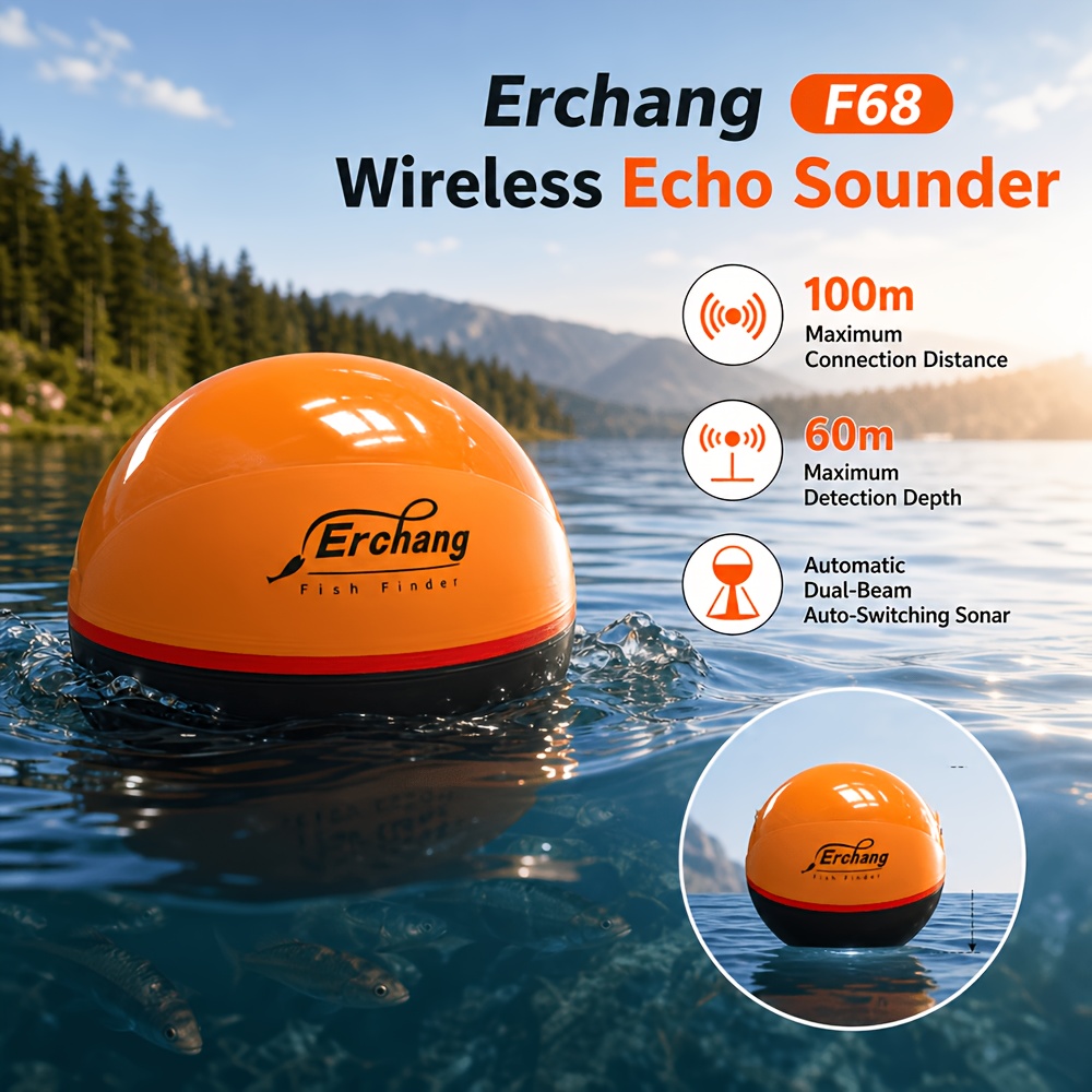 Ecoscandaglio intelligente WiFi Erchang F68 nuovo 2026…