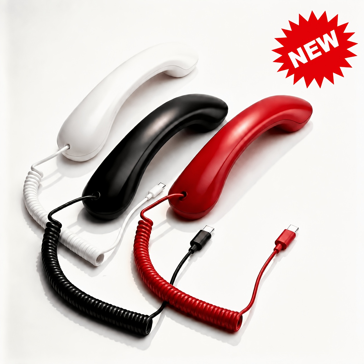 Nuovo cuffie retrò cablate Type-C, design classico ricevitore…