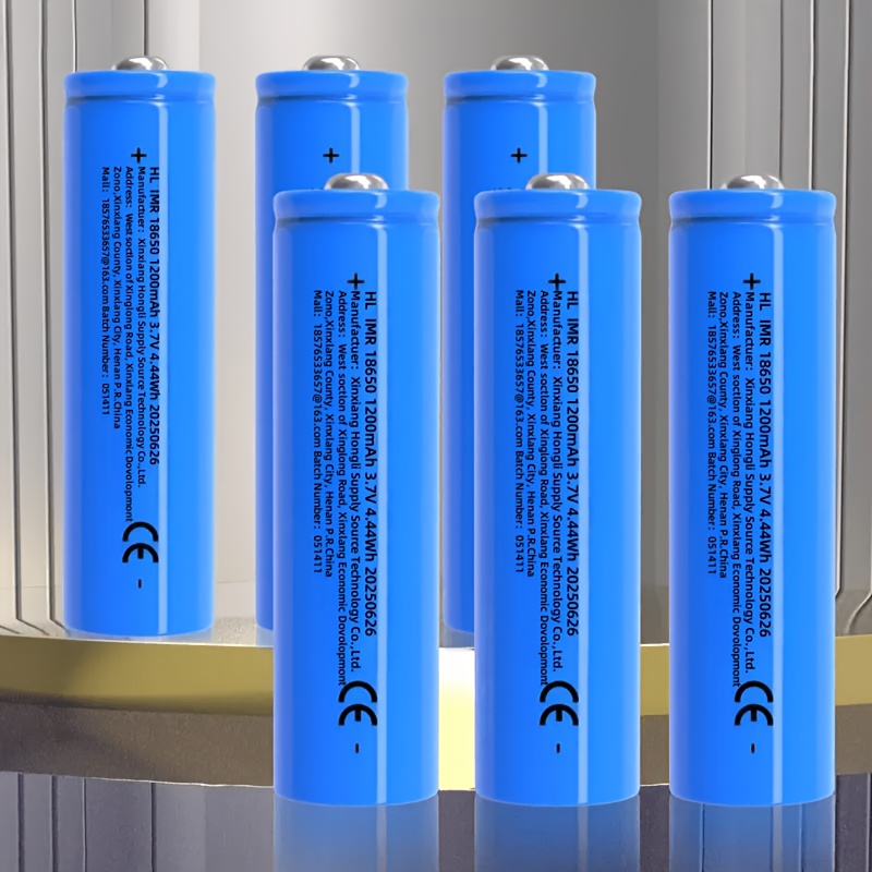 Batteria agli ioni di litio 18650, 1200 mAh, 3.7 V…