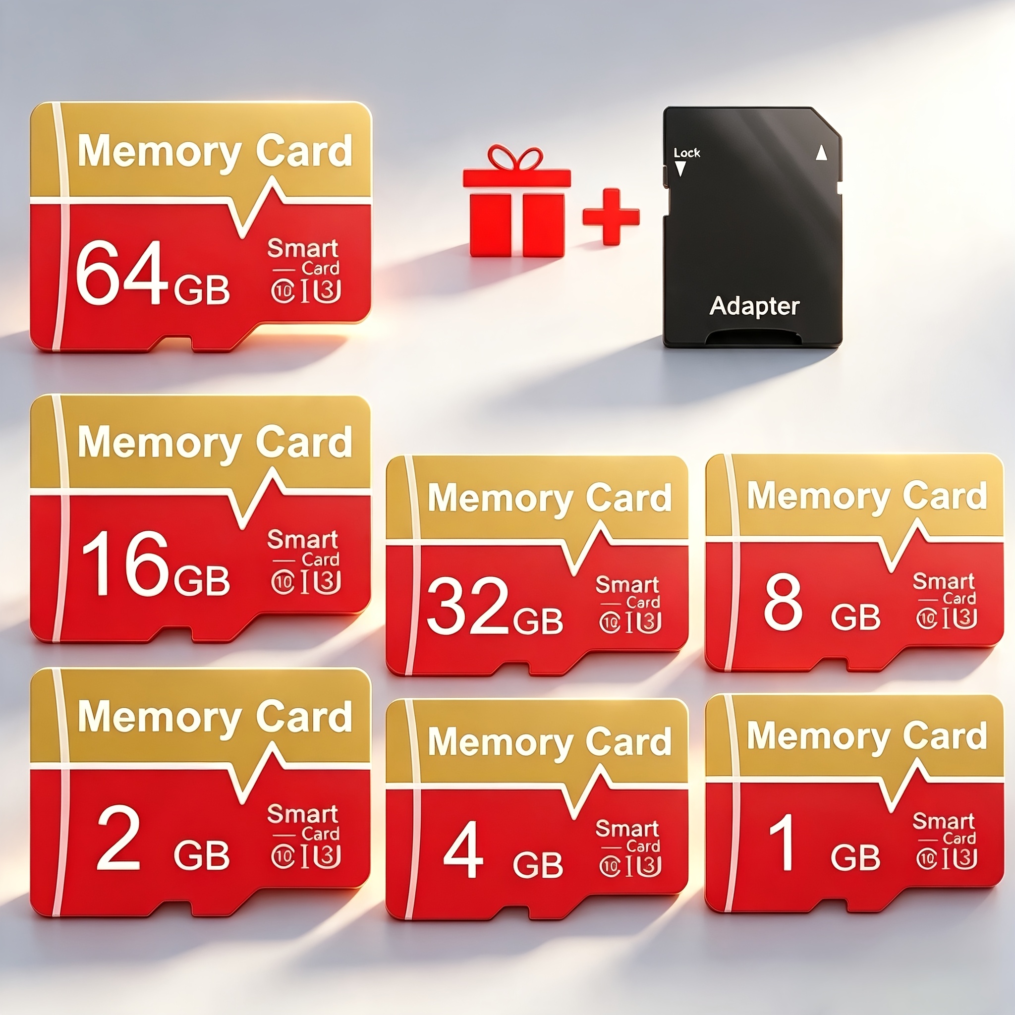 1pc Scheda di Memoria 64GB 32GB 16GB 8GB con Lettore di Schede e…