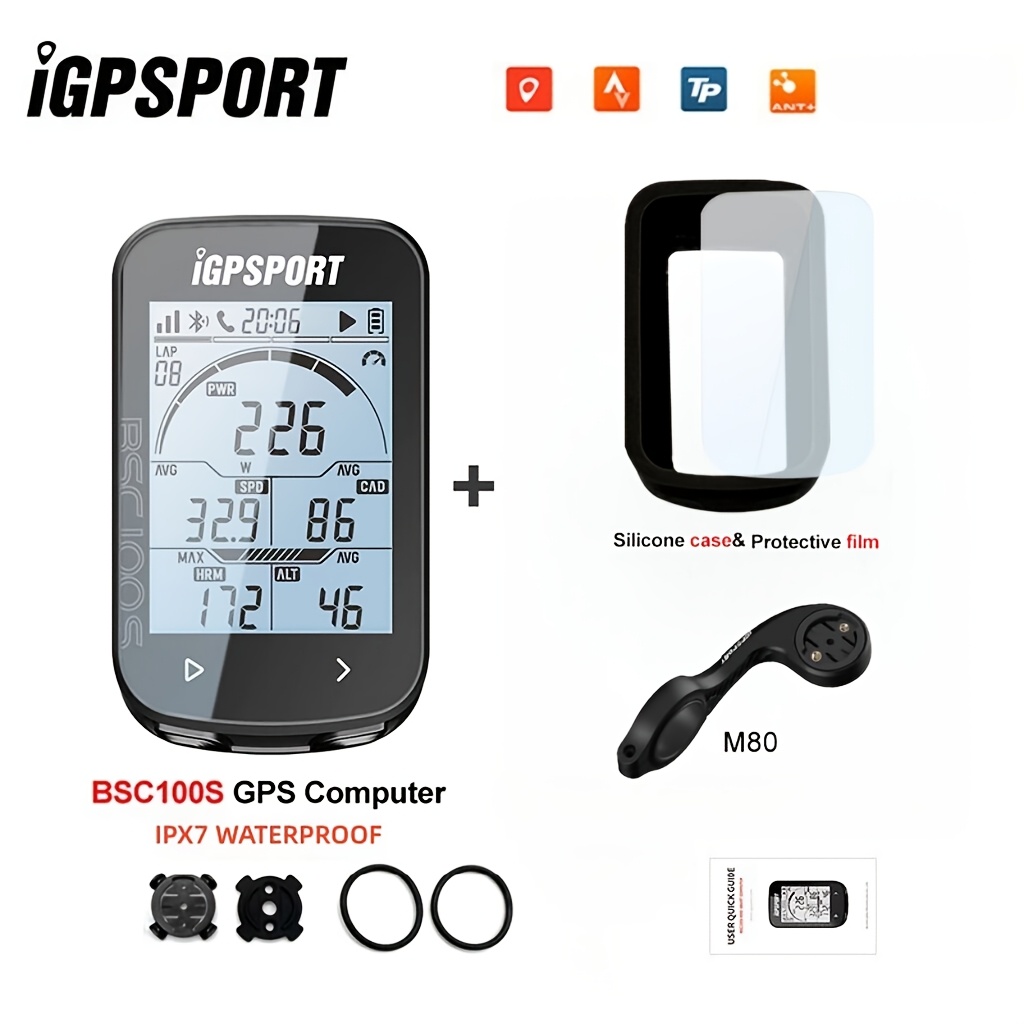 Igpsport BSC100S Computer GPS Wireless con Supporto M80, Display…