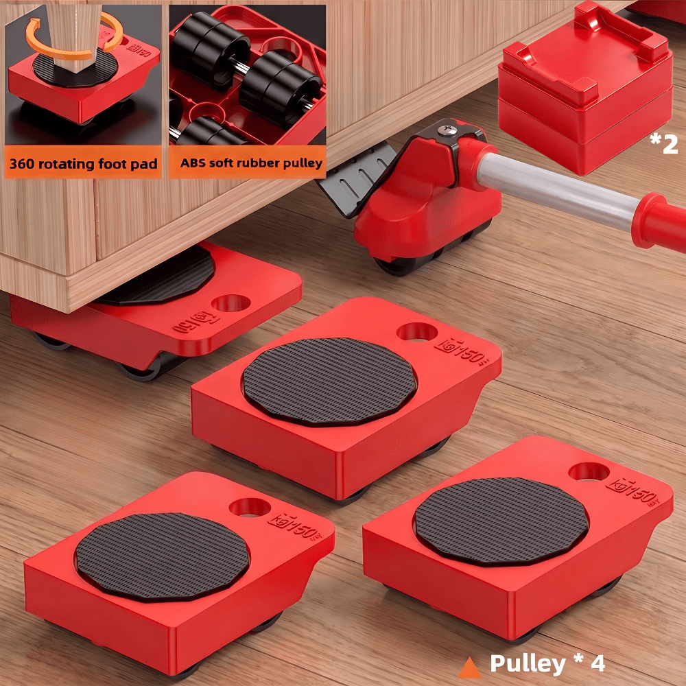 Kit da 7 pezzi per traslochi per carichi pesanti: sollevatore…
