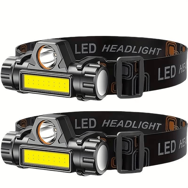 Lampada frontale LED ricaricabile 1 pz, luminosa e potente con 5…
