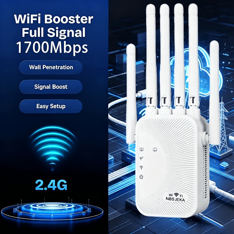 Amplificatore di segnale WiFi, Estensore di rete ad alta…