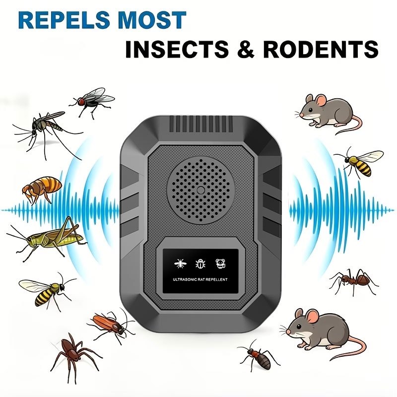 Confezione da 1, Repellente per Parassiti a Tecnologia Sonica…