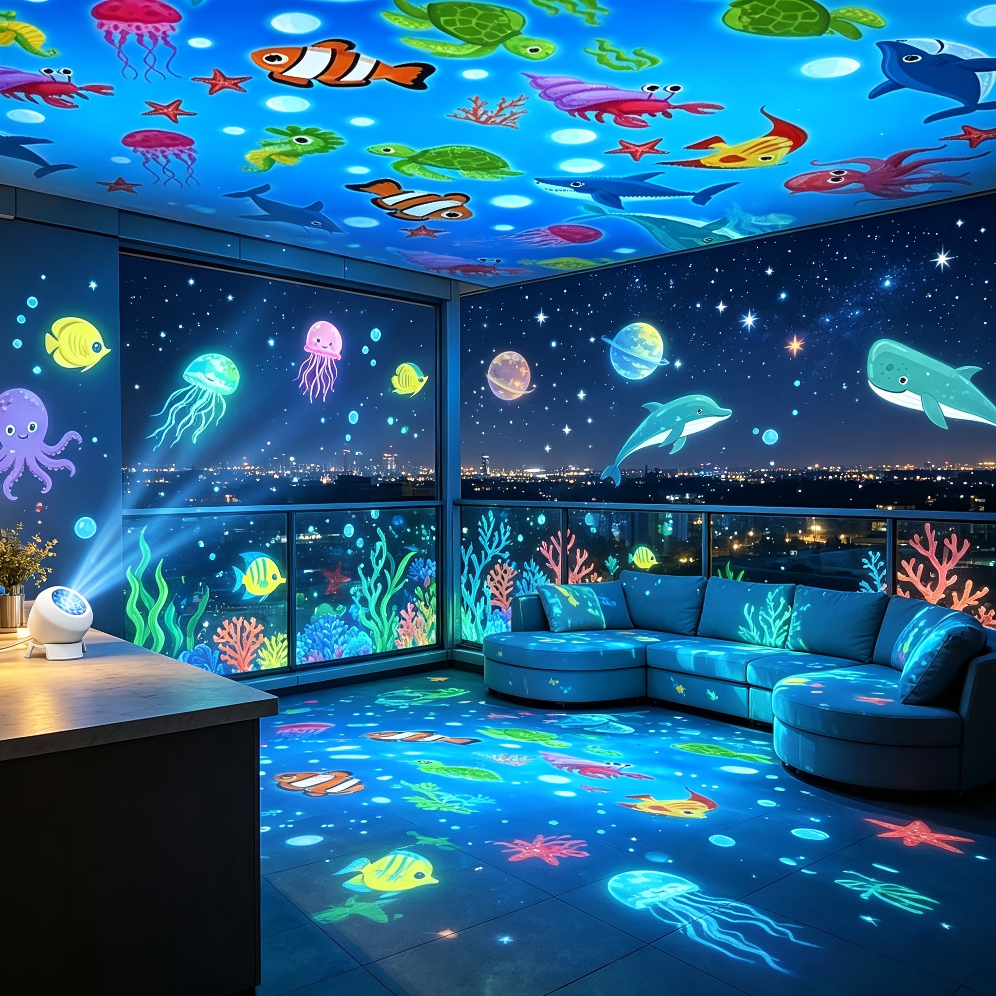 Luce Notturna Proiettore Dinamico a LED con Cielo Stellato e…