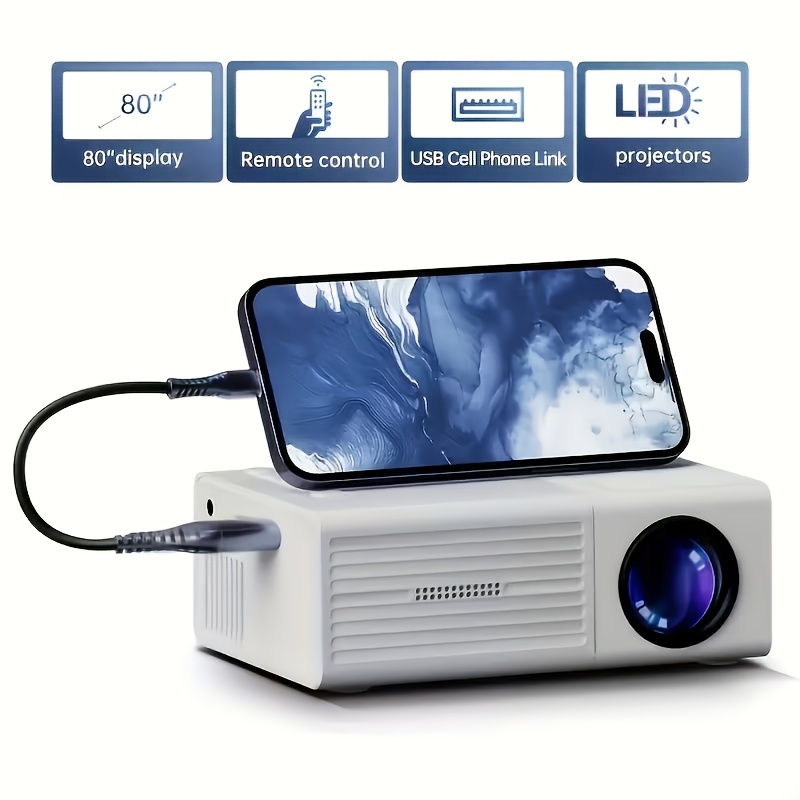 Proiettore Video Portatile, Proiettore Home Theater, Mini…