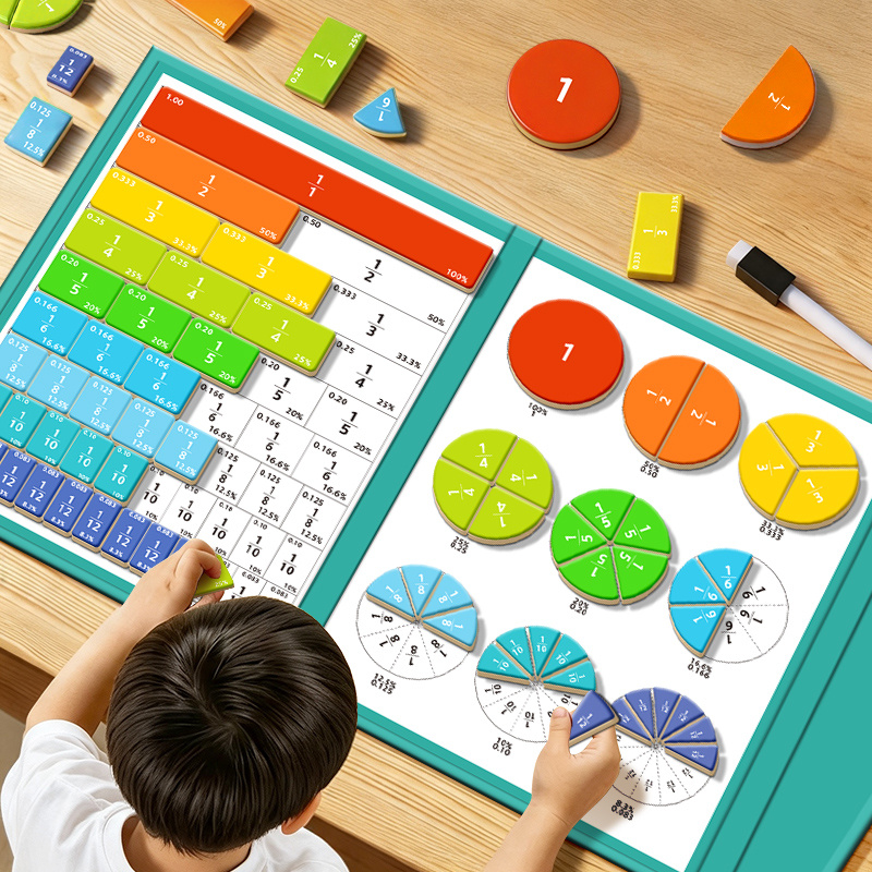 Strumento di apprendimento delle frazioni adatto a partire dai 3…
