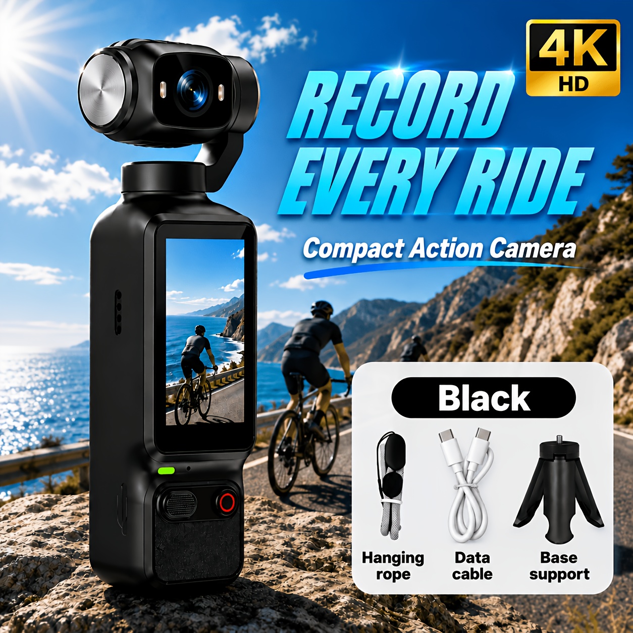 Mini Kit Fotocamera Sportiva 4K HD Vlog Camera Portatile…