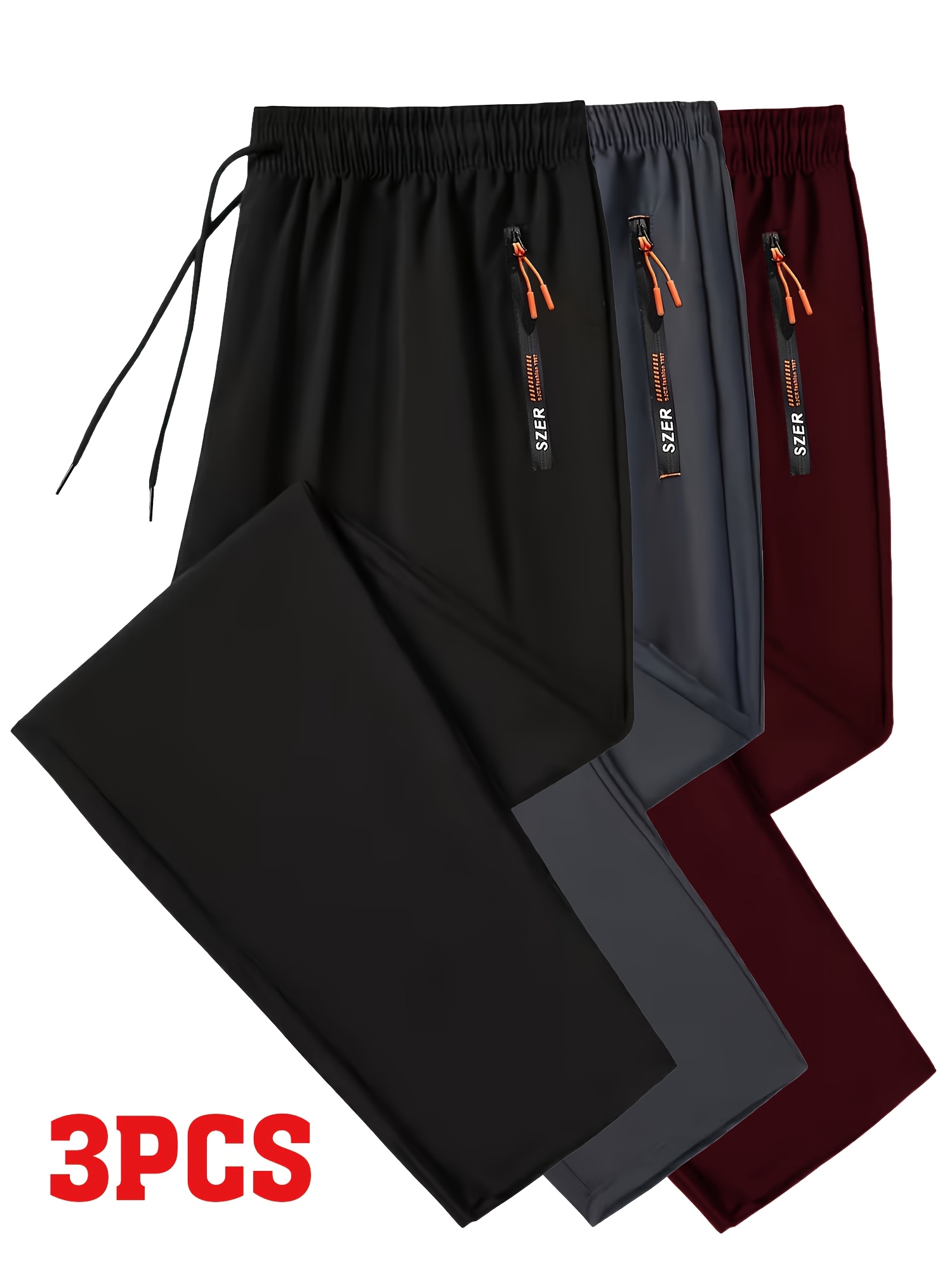Pantaloni sportivi casual alla moda da uomo 3 pezzi, vita…