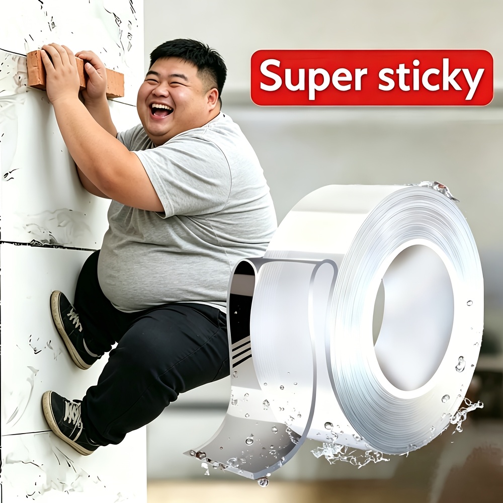 1 Rotolo 105Cm/41.34 Pollici, Nastro Nano Biadesivo Super Forte…