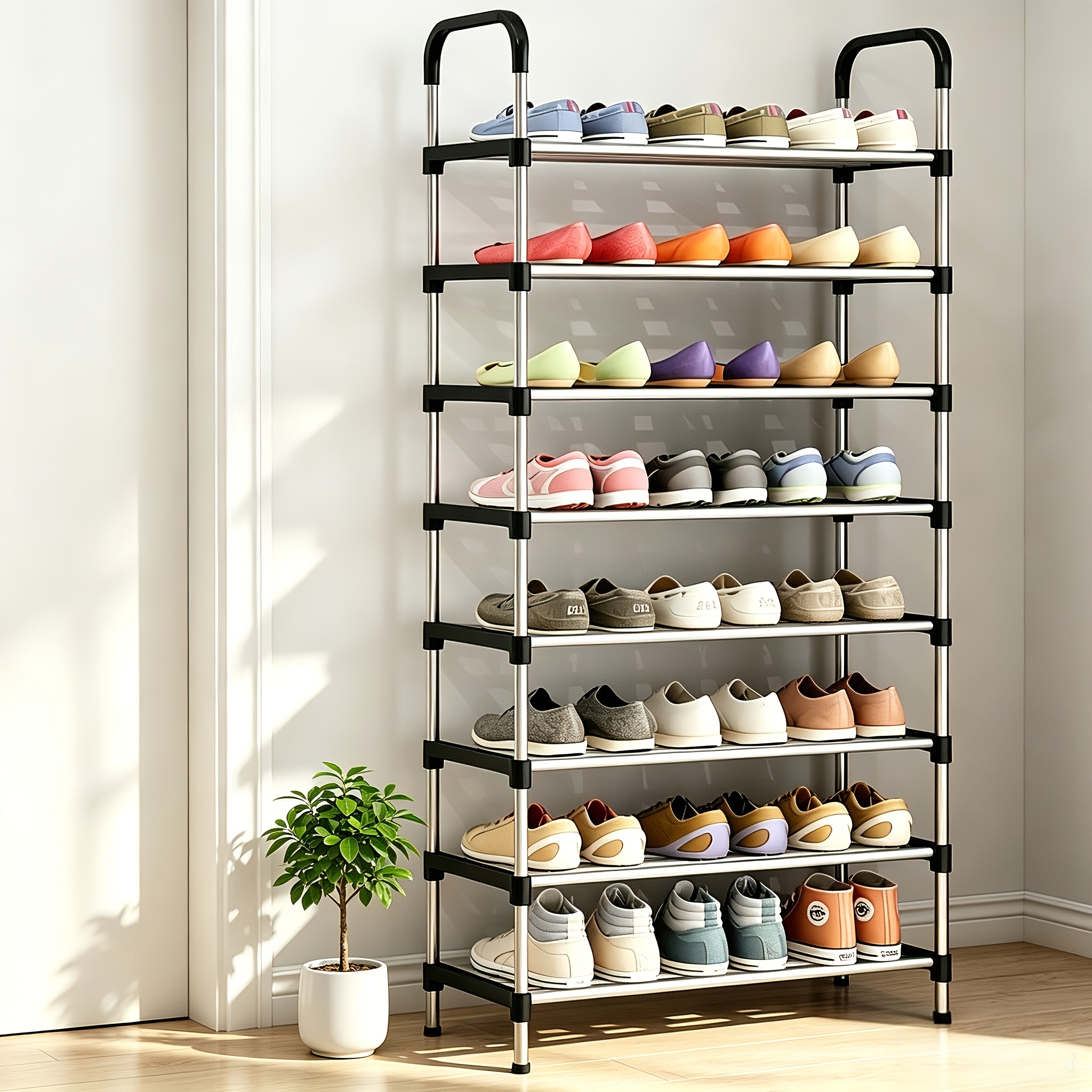 Scarpiera in metallo 5/8, organizer per scarpe, mobile…