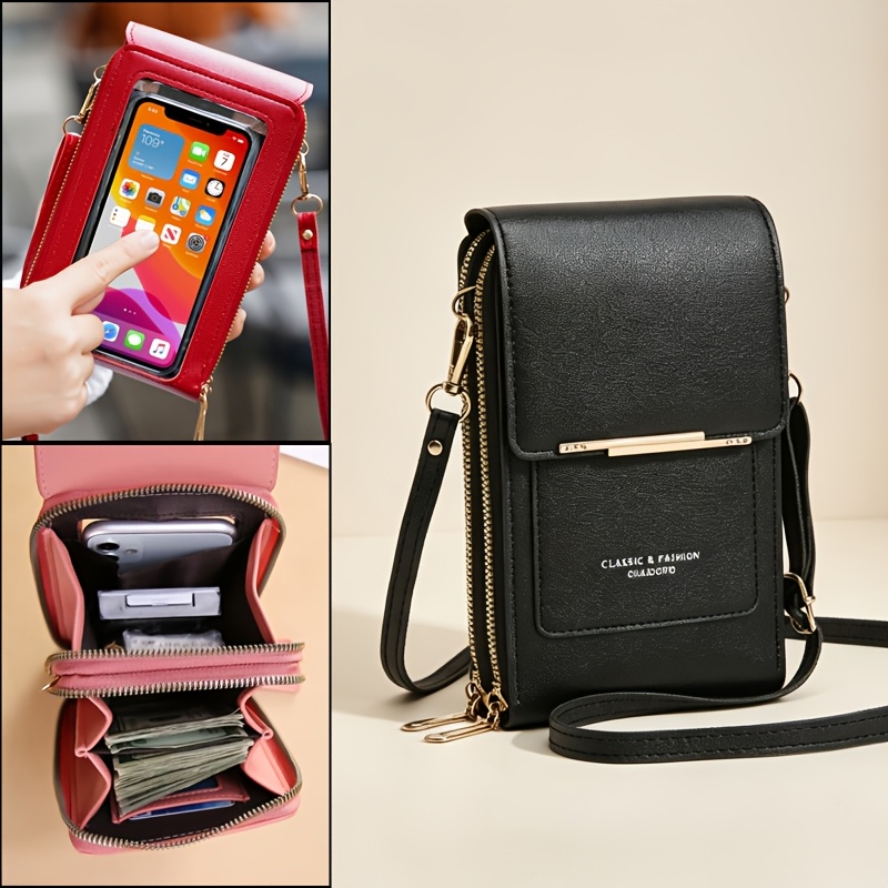 Borsa a tracolla da donna mini corta alla moda verticale con…