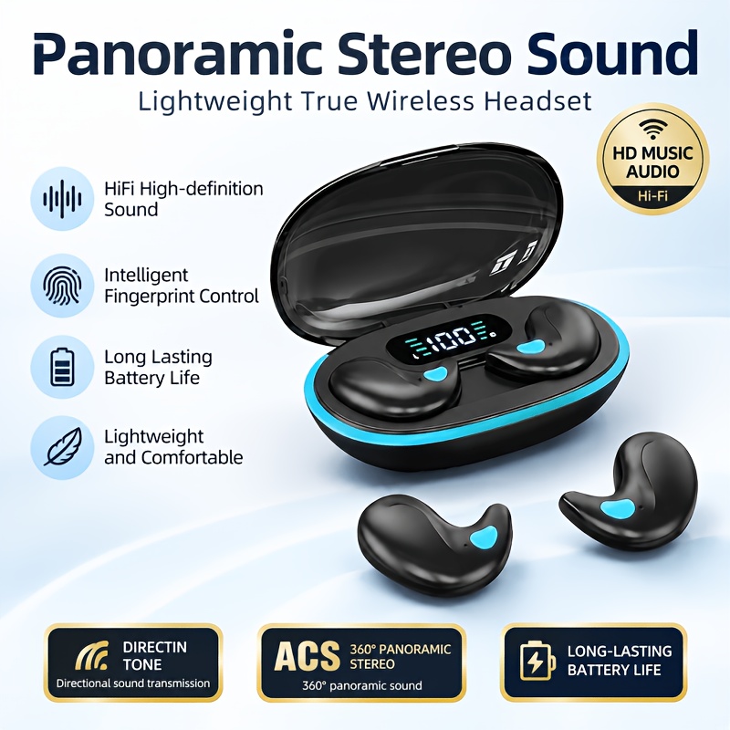 Auricolari X55 True Wireless Stereo TWS, Tappi per le Orecchie…