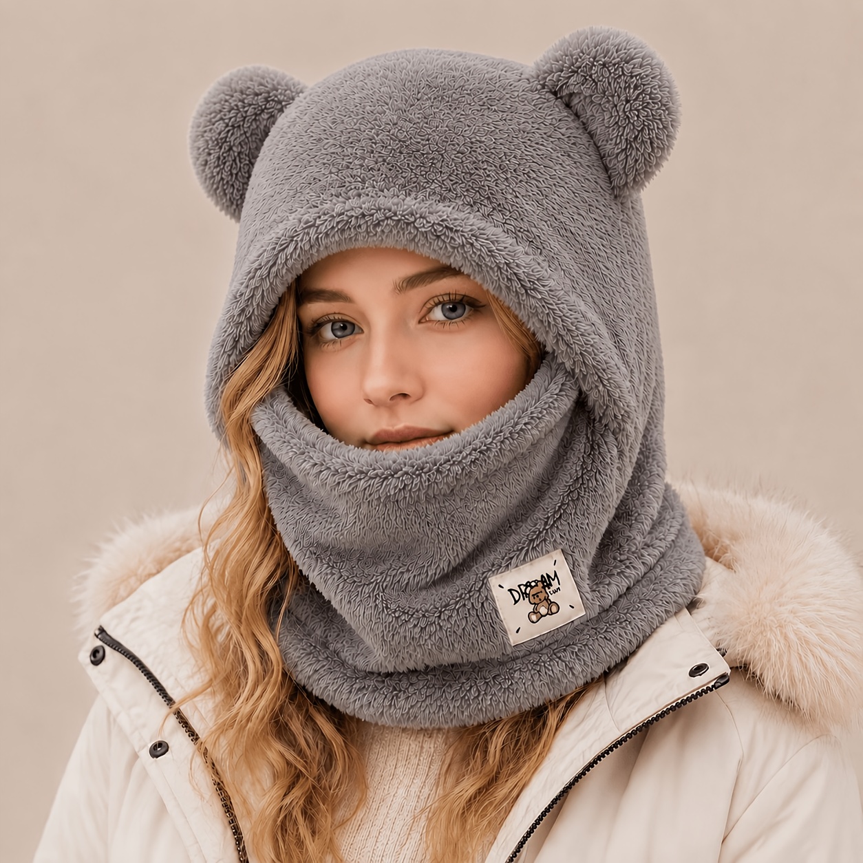 Cappello con cappuccio alla moda autunno/inverno, cappello caldo…