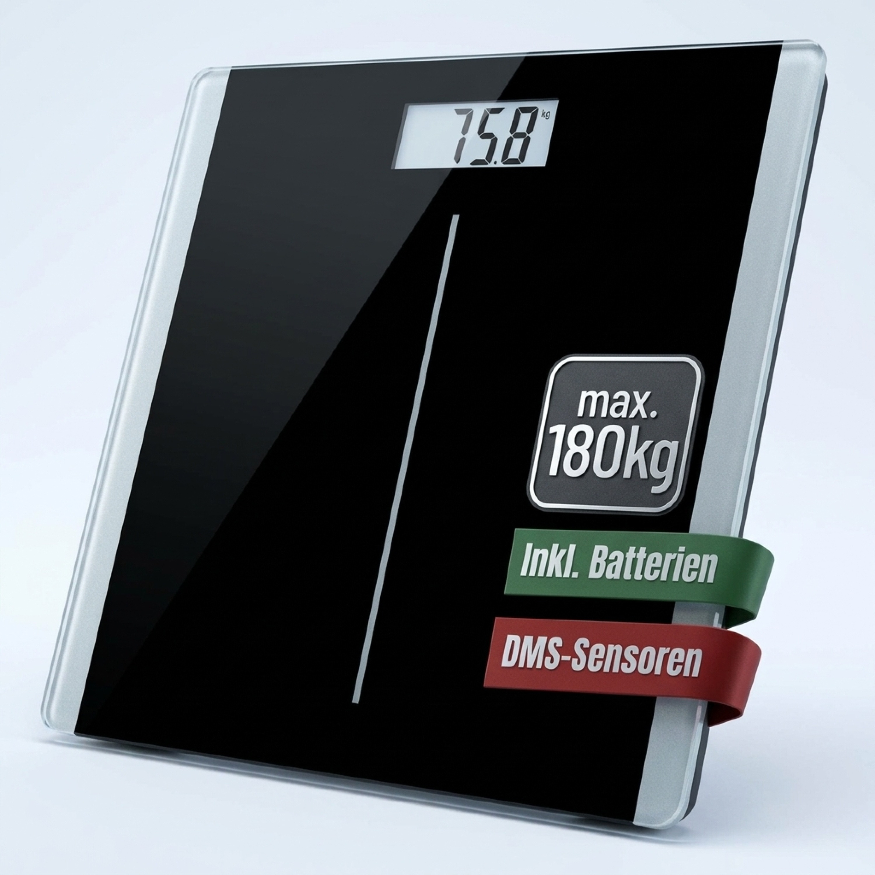 Bilancia Digitale Personale con Display LCD Chiari, Ampia Area…