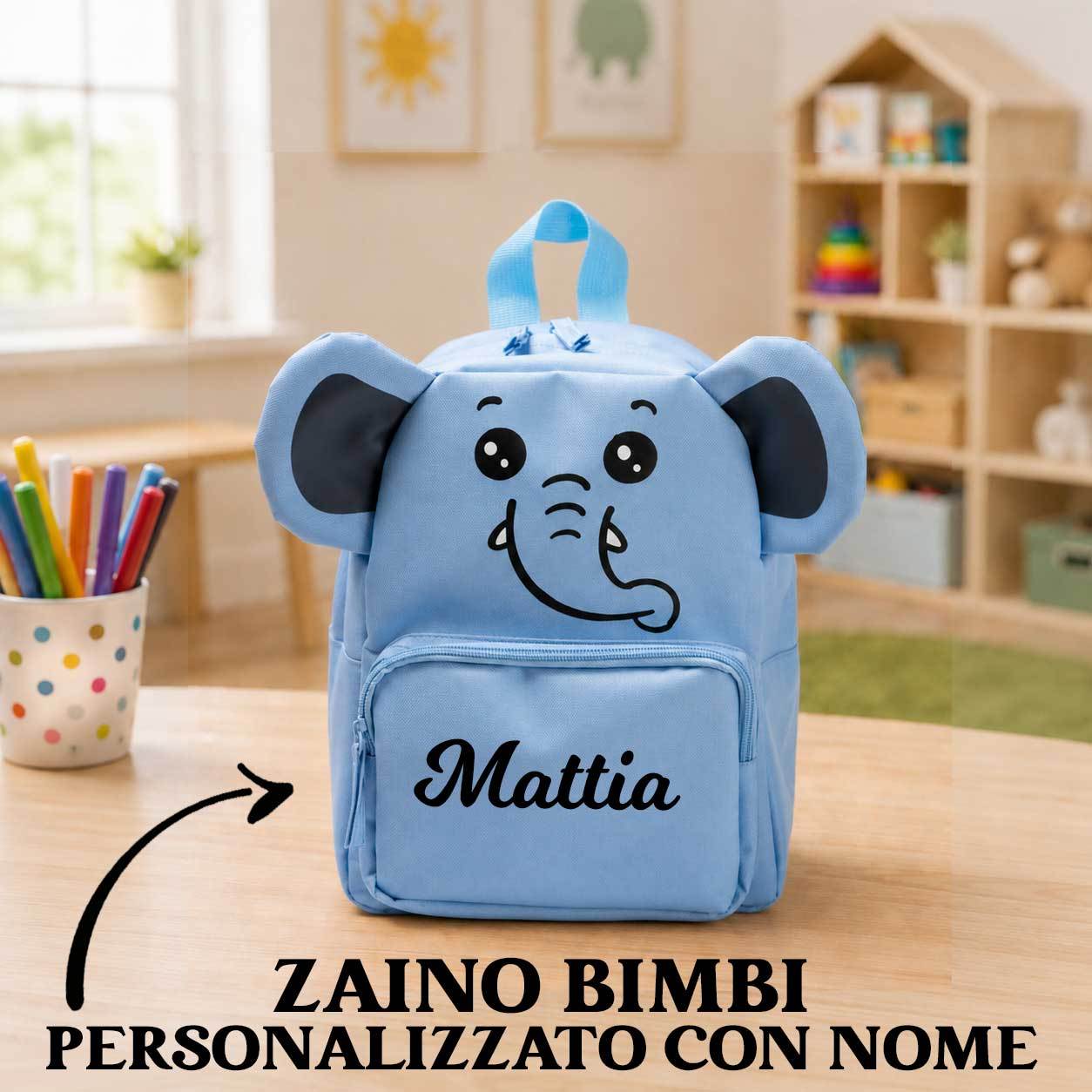 Zaino Bambino Personalizzato con Nome, Zainetto Asilo…