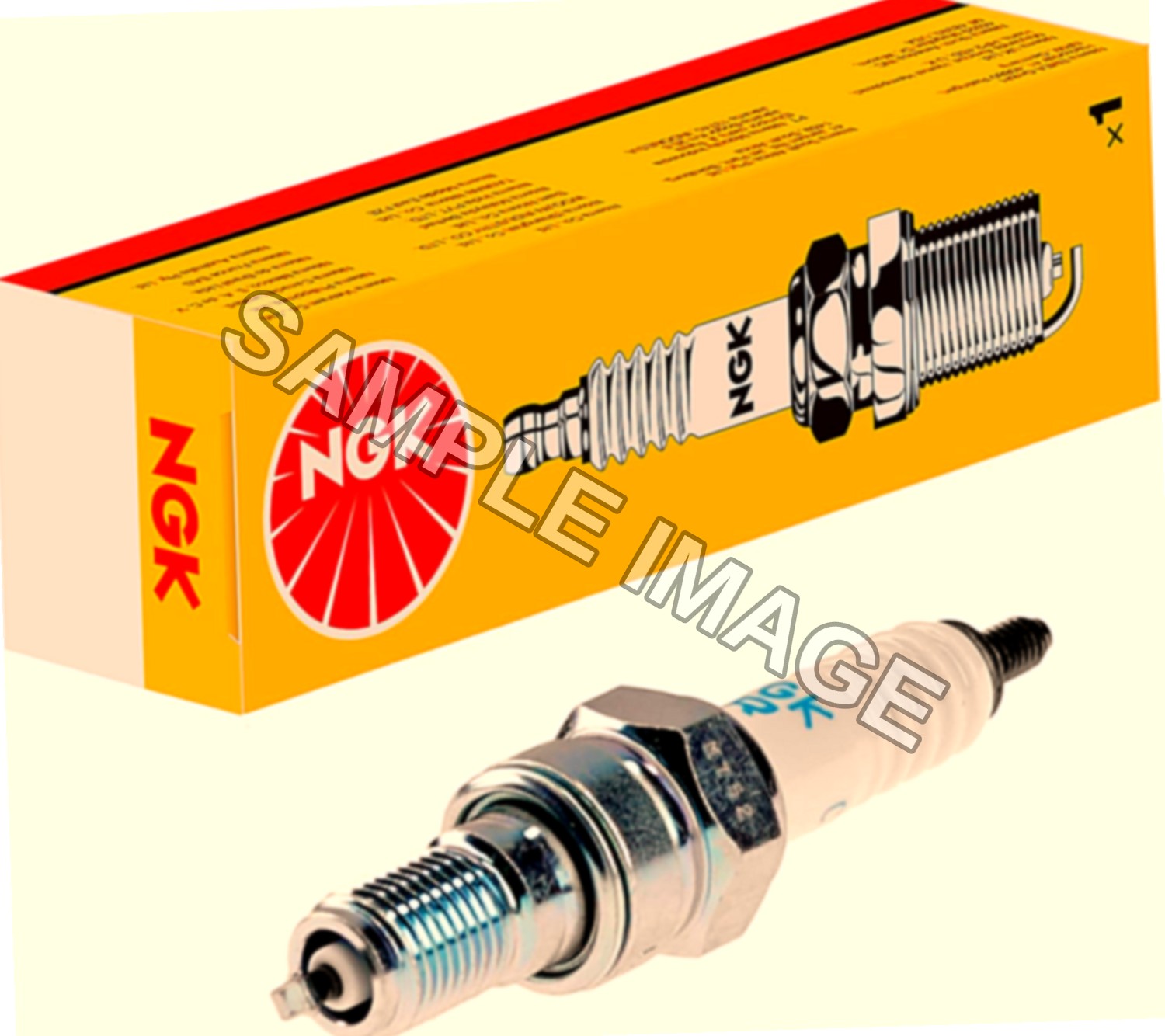 Candela di accensione NGK CR8EH-9 5666 | Yellow Box | 1 pezzo