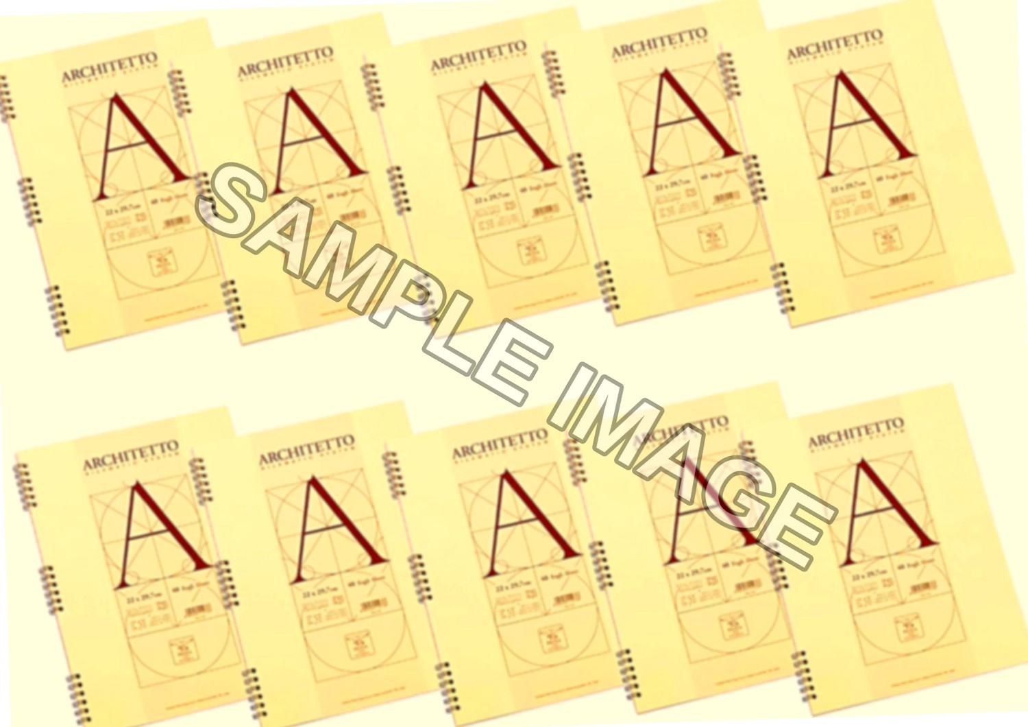 Pigna 010544210 Blocchi Architetto A4 spiralato Fg. 40 10 mm 100 gr/mq (conf.10)