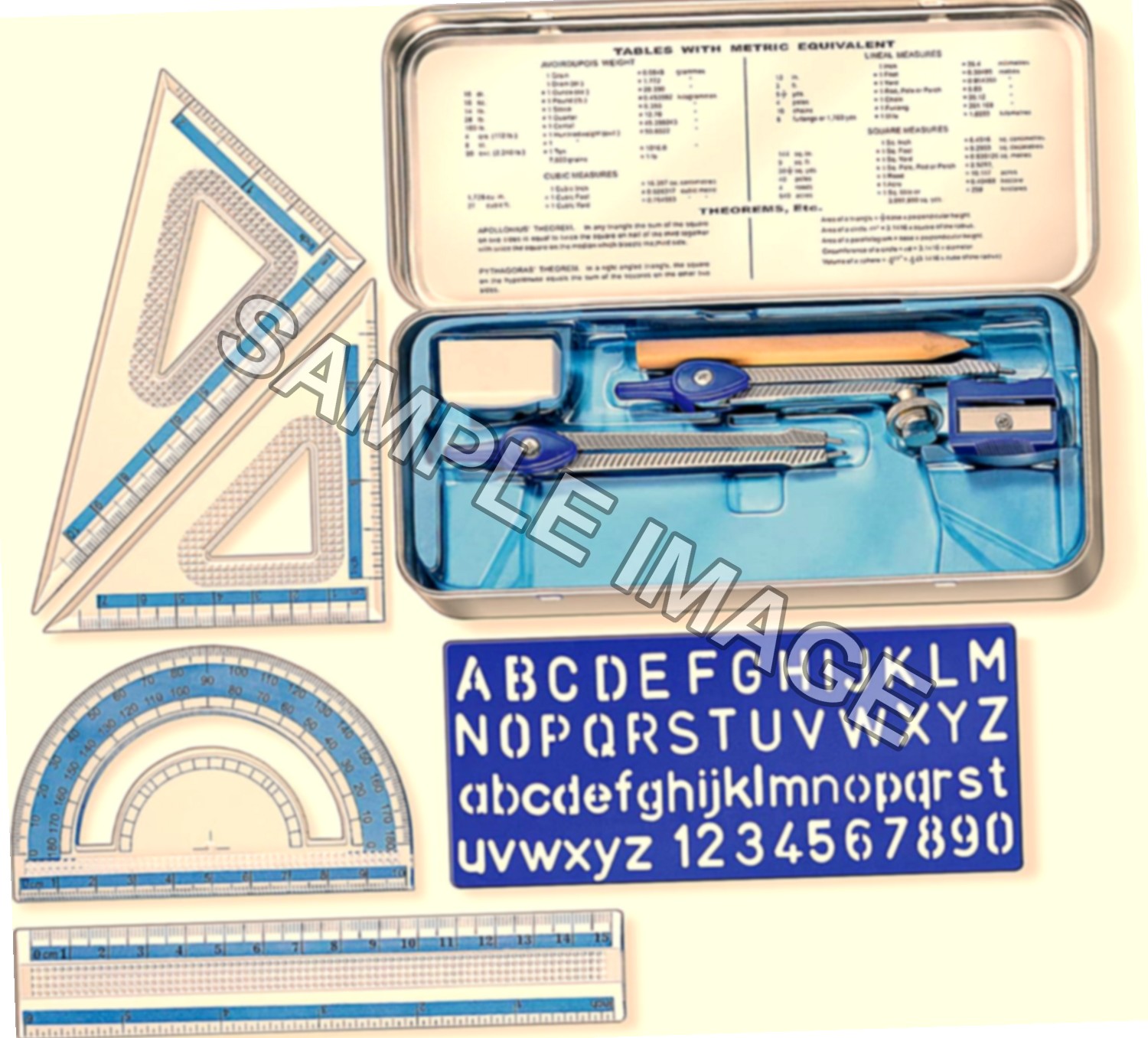 STAEDTLER 557 Set Geometria 10 Pezzi in Astuccio Metallico