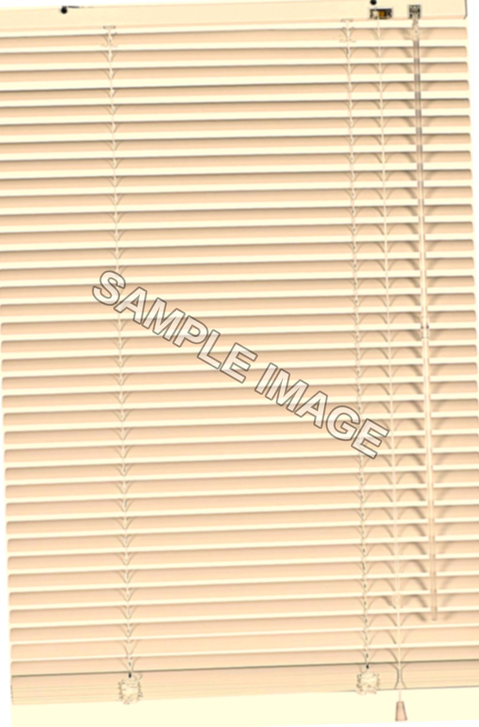 Deco Company, 23-3032 Veneziane con Morsetto, Alluminio, Bianco, 90 x 220 cm
