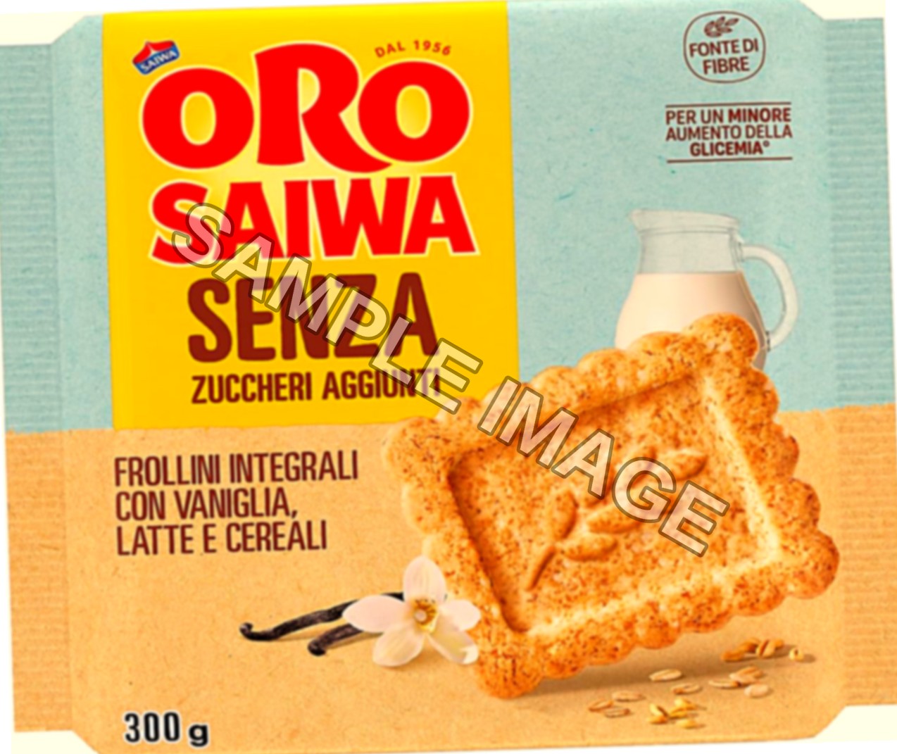 Oro Saiwa Integrali senza Zuccheri Aggiunti, 300g