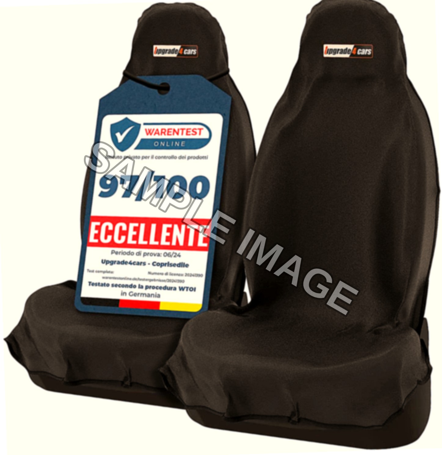 Upgrade4cars 2 x Coprisedile Impermeabile