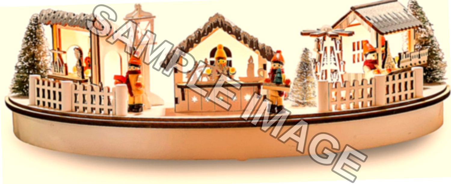 Hellum Decorazione natalizia LED legno