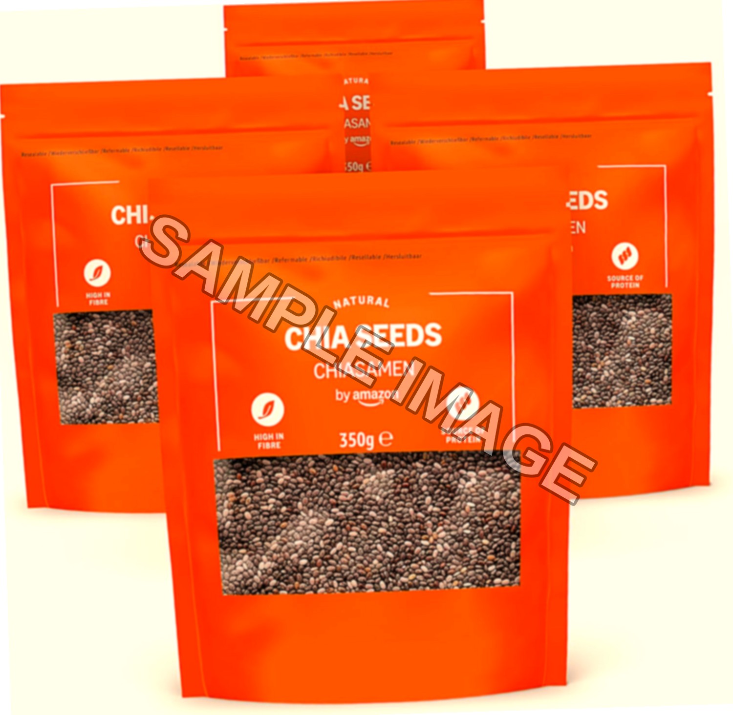 by Amazon Naturale semi di chia, 4 x 350 g