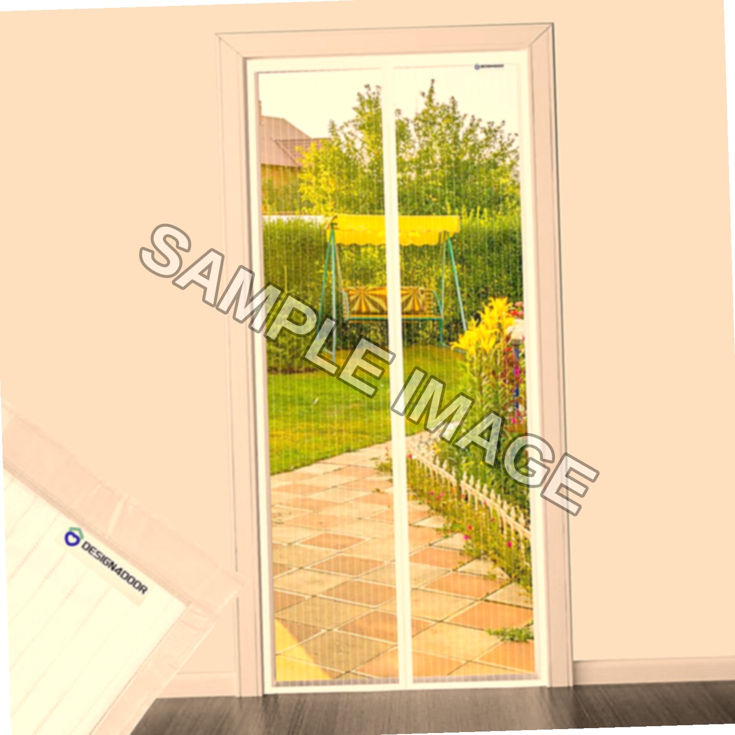 Zanzariera Magnetica per Porta Finestra 140x230 cm Bianco