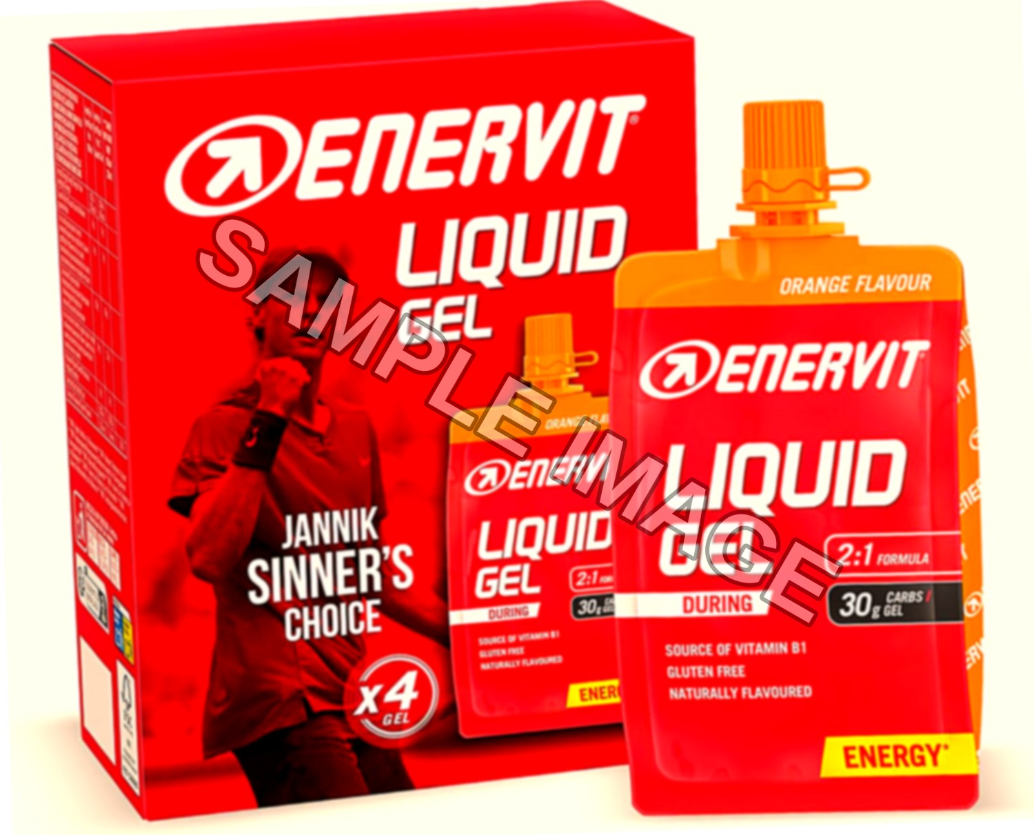 Enervit Liquid Gel Arancia, 4 Pack da 60ml