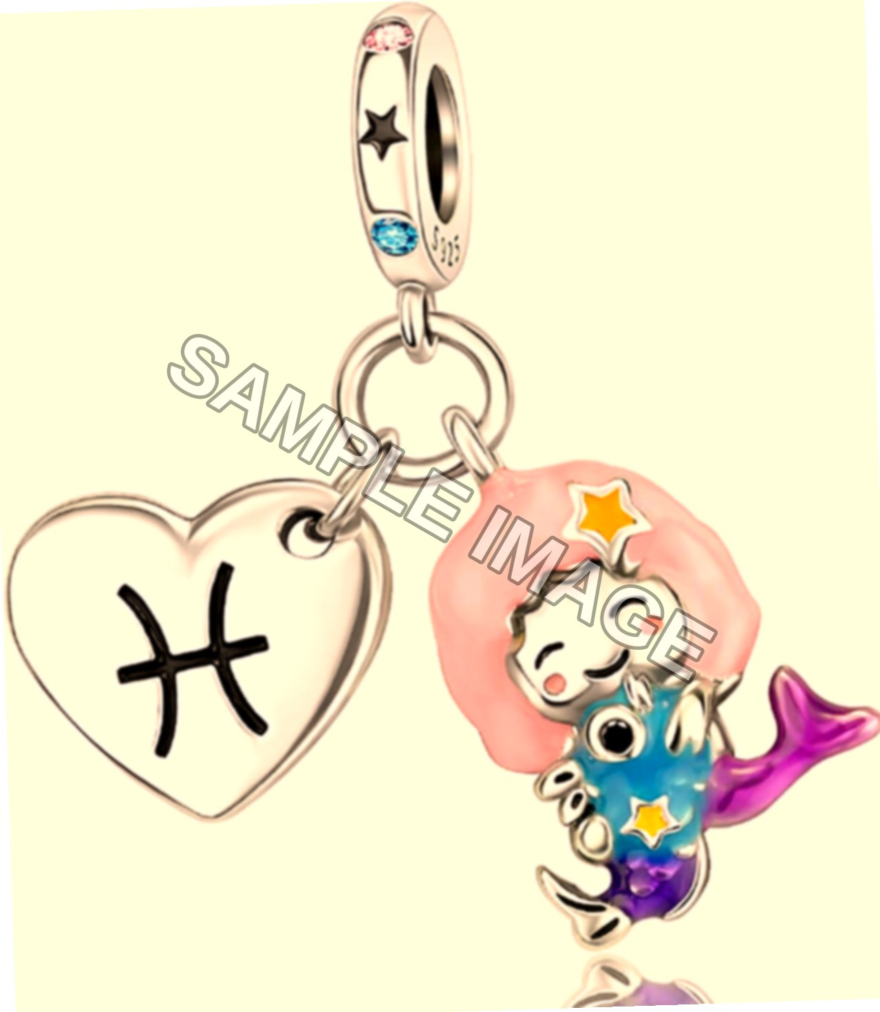 Argento 925 Charm per donne Bracciali Collana Cuore Amore Scatola regalo Torta Rosa Candela Buon Compleanno Mongolfiera