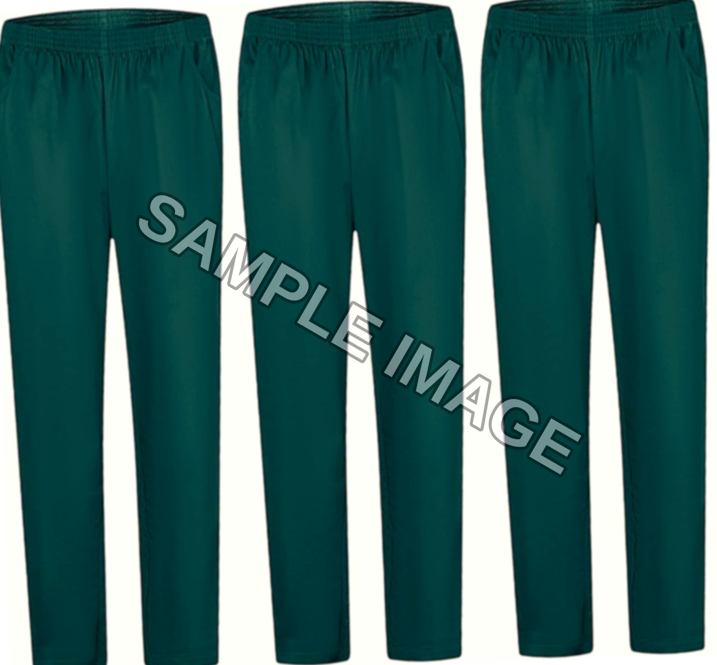 MISEMIYA Confezione 3 Pz Pantaloni da Lavoro Ciano