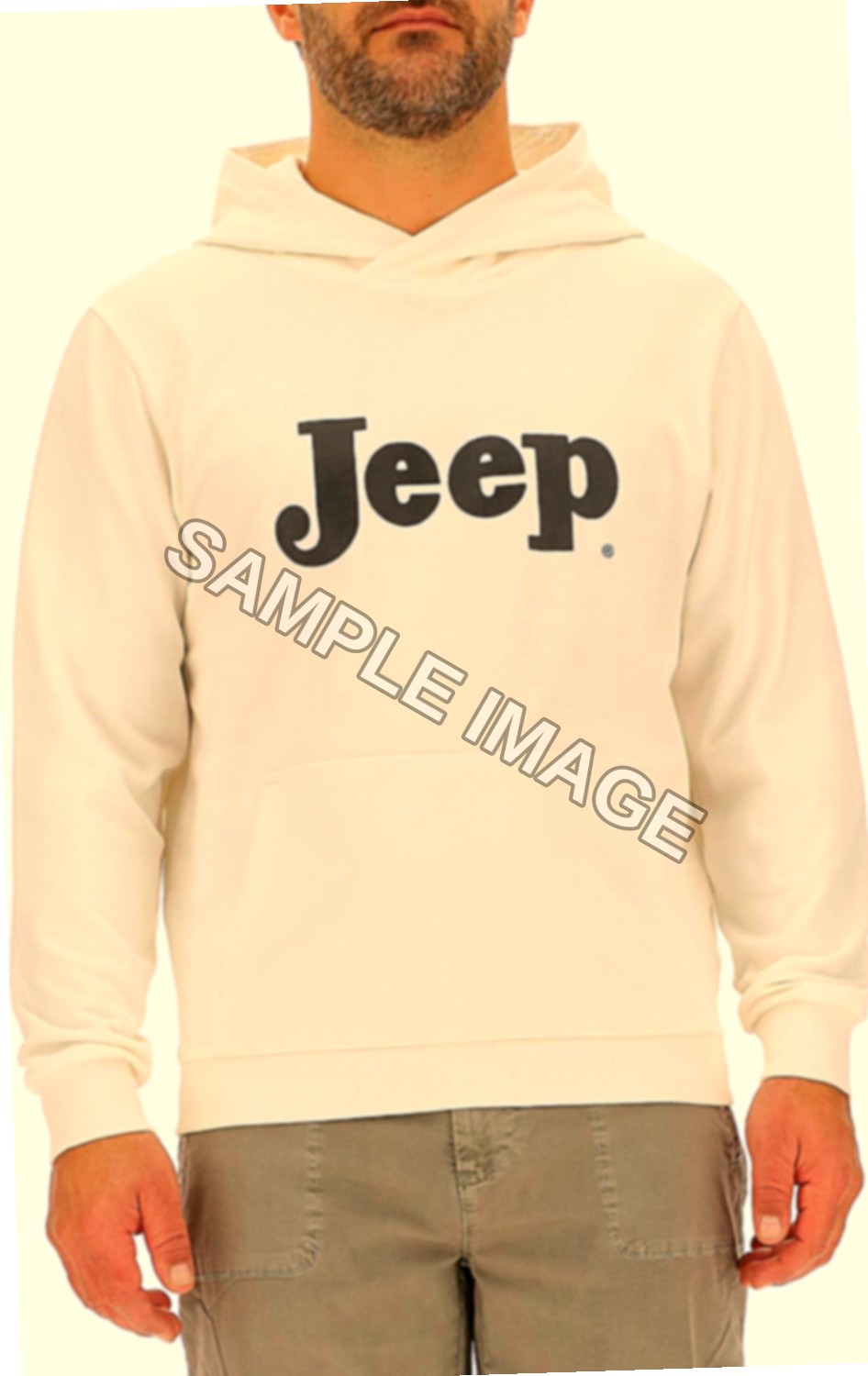 Jeep Felpa Uomo con Cappuccio Vintage