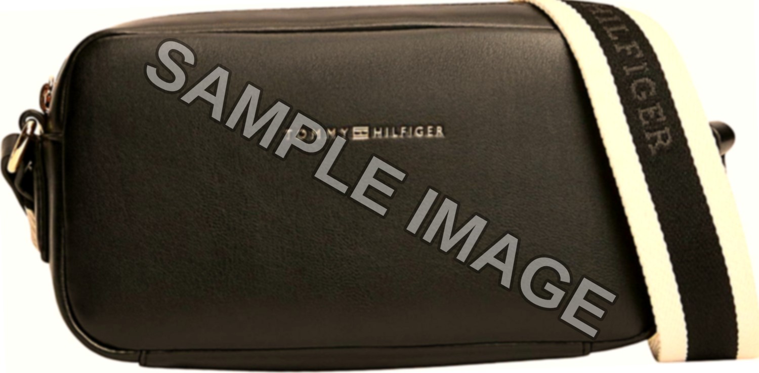 Tommy Hilfiger Donna Borsa a Tracolla Essential con Tracolla Regolabile, Nero (Black), Taglia Unica